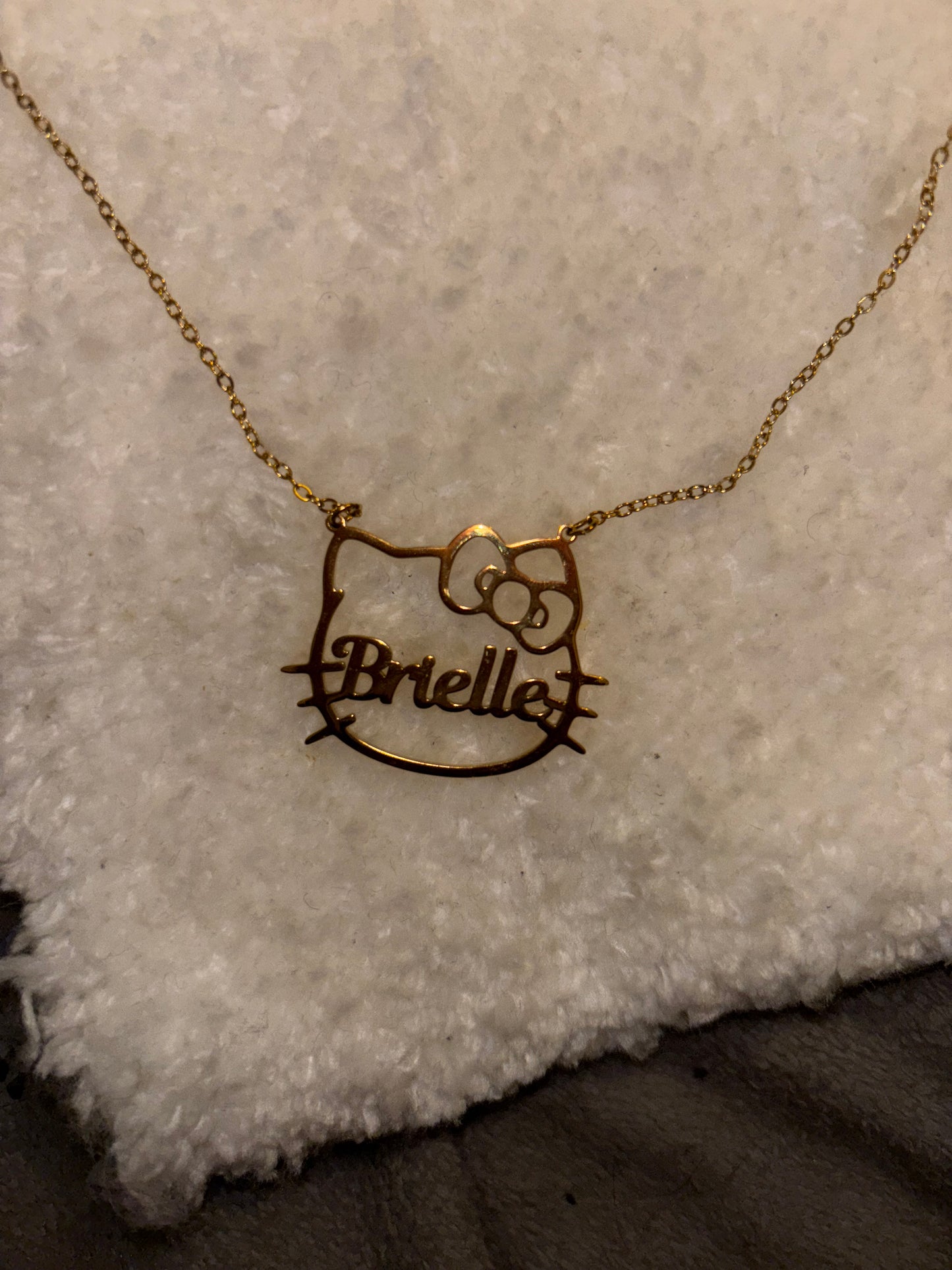 Hello Kitty Name Necklace | Personalized Cat Name Pendant