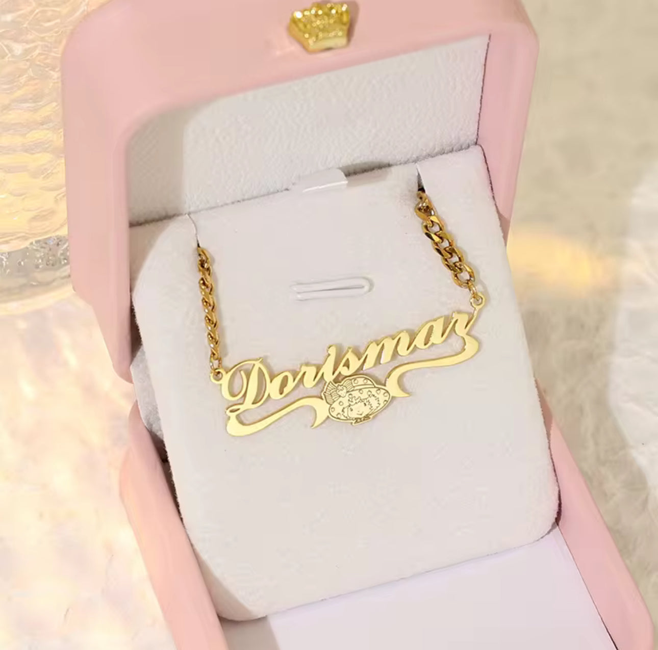 Strawberry Shortcake Nameplate Necklace